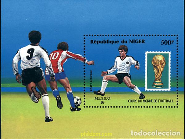 Sellos: 54412 MNH NIGER 1986 COPA DEL MUNDO DE FUTBOL. MEXICO-86