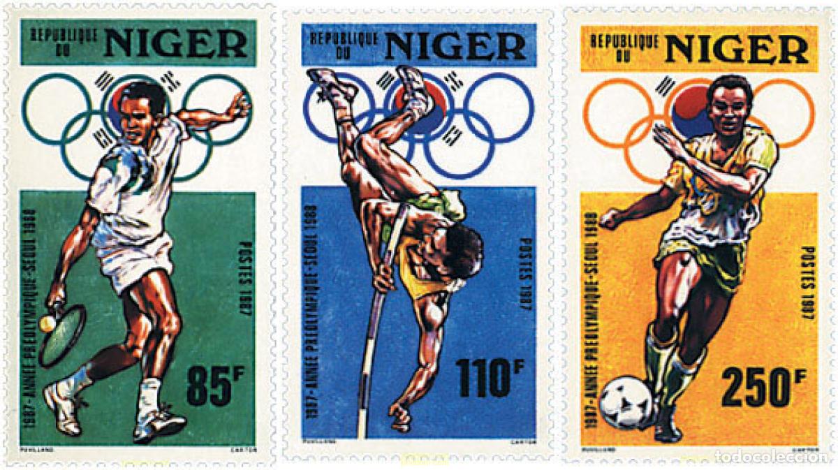 Sellos: 71467 MNH NIGER 1987 24 JUEGOS OLIMPICOS VERANO SEUL 1988