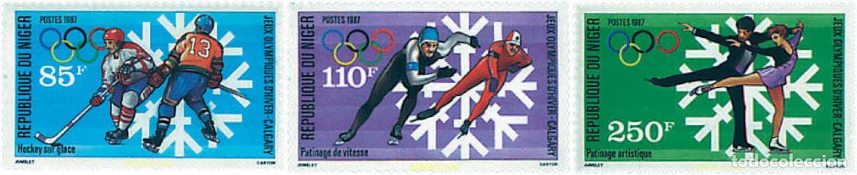 Sellos: 71464 MNH NIGER 1987 15 JUEGOS OLIMPICOS INVIERNO CALGARY 1988
