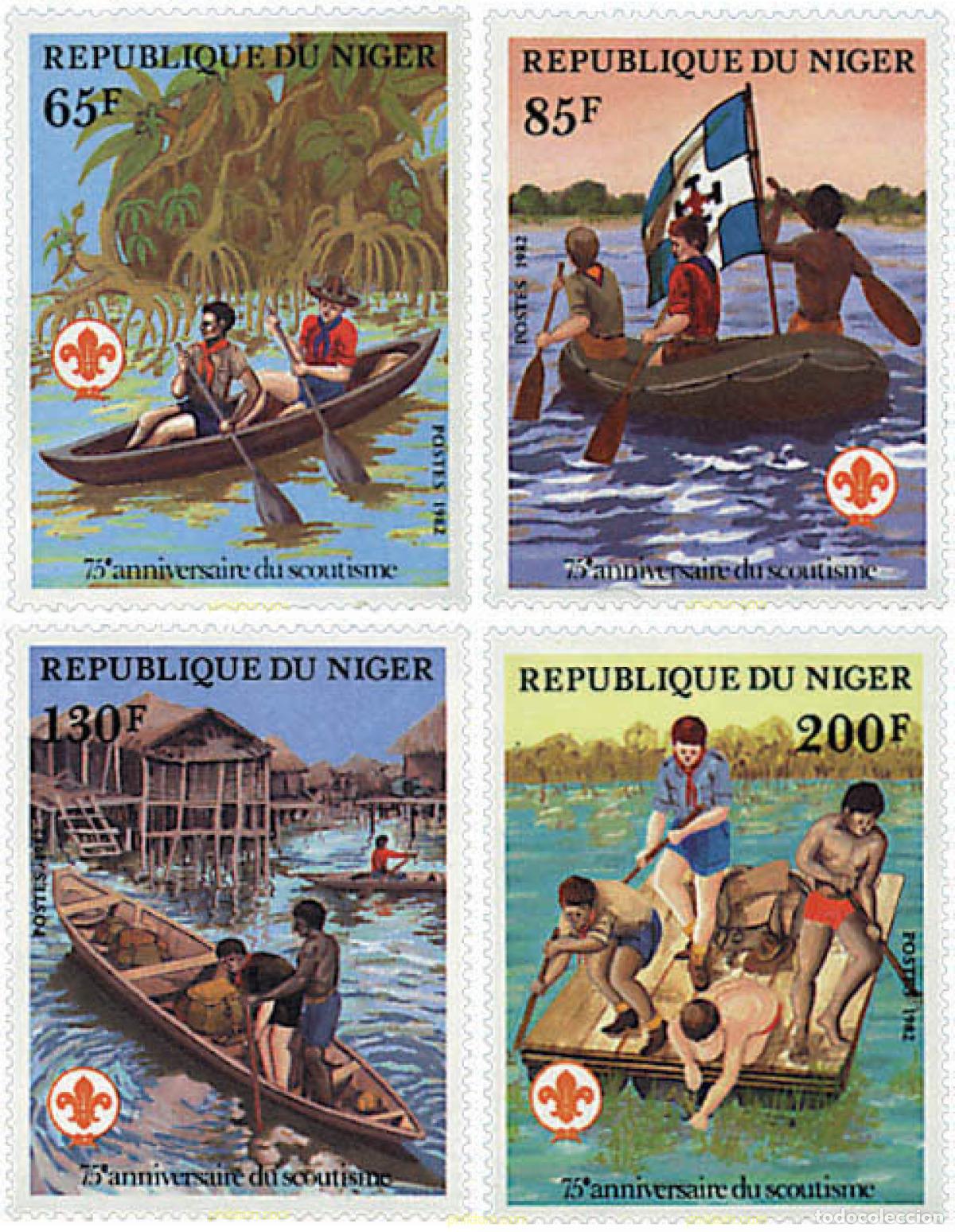 Sellos: 38830 MNH NIGER 1982 75 ANIVERSARIO DEL ESCULTISMO