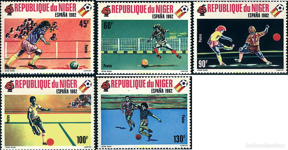 Sellos: 69852 MNH NIGER 1980 COPA DEL MUNDO DE FUTBOL. ESPA&Ntilde;A-82