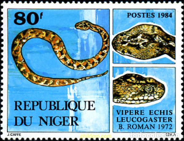 Sellos: 28305 MNH NIGER 1984 SERPIENTES