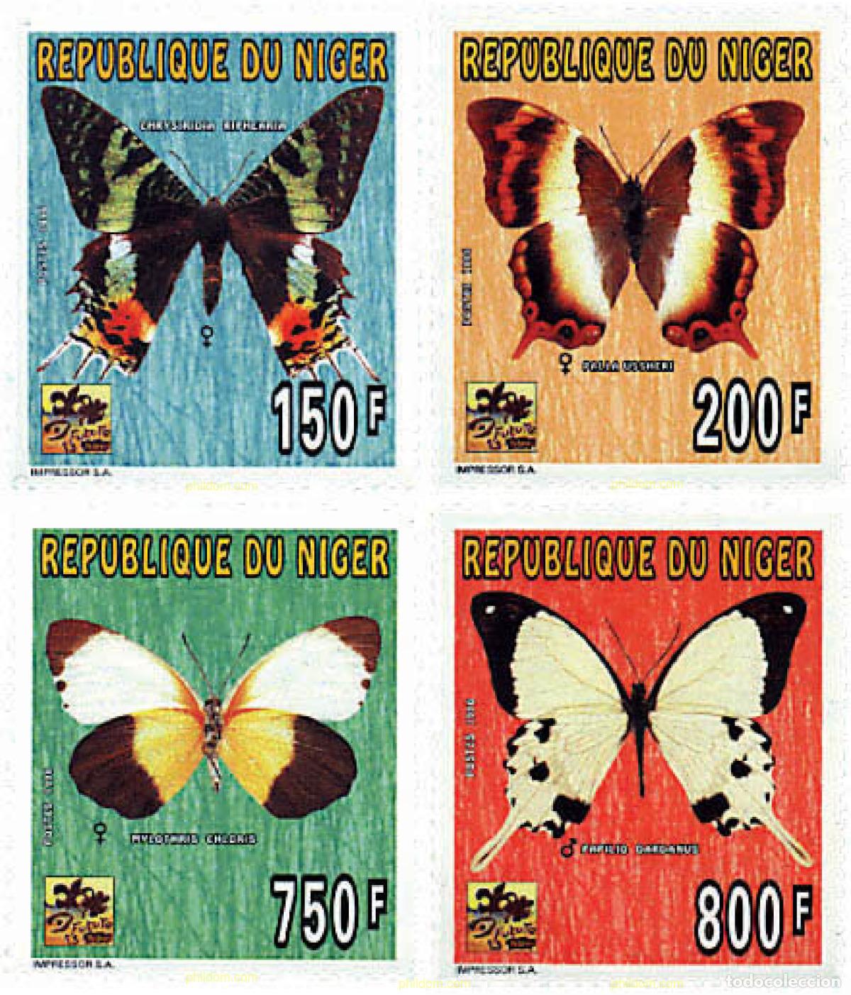 Sellos: 76584 MNH NIGER 1996 18 JAMBOREE MUNDIAL EN HOLANDA. MARIPOSAS