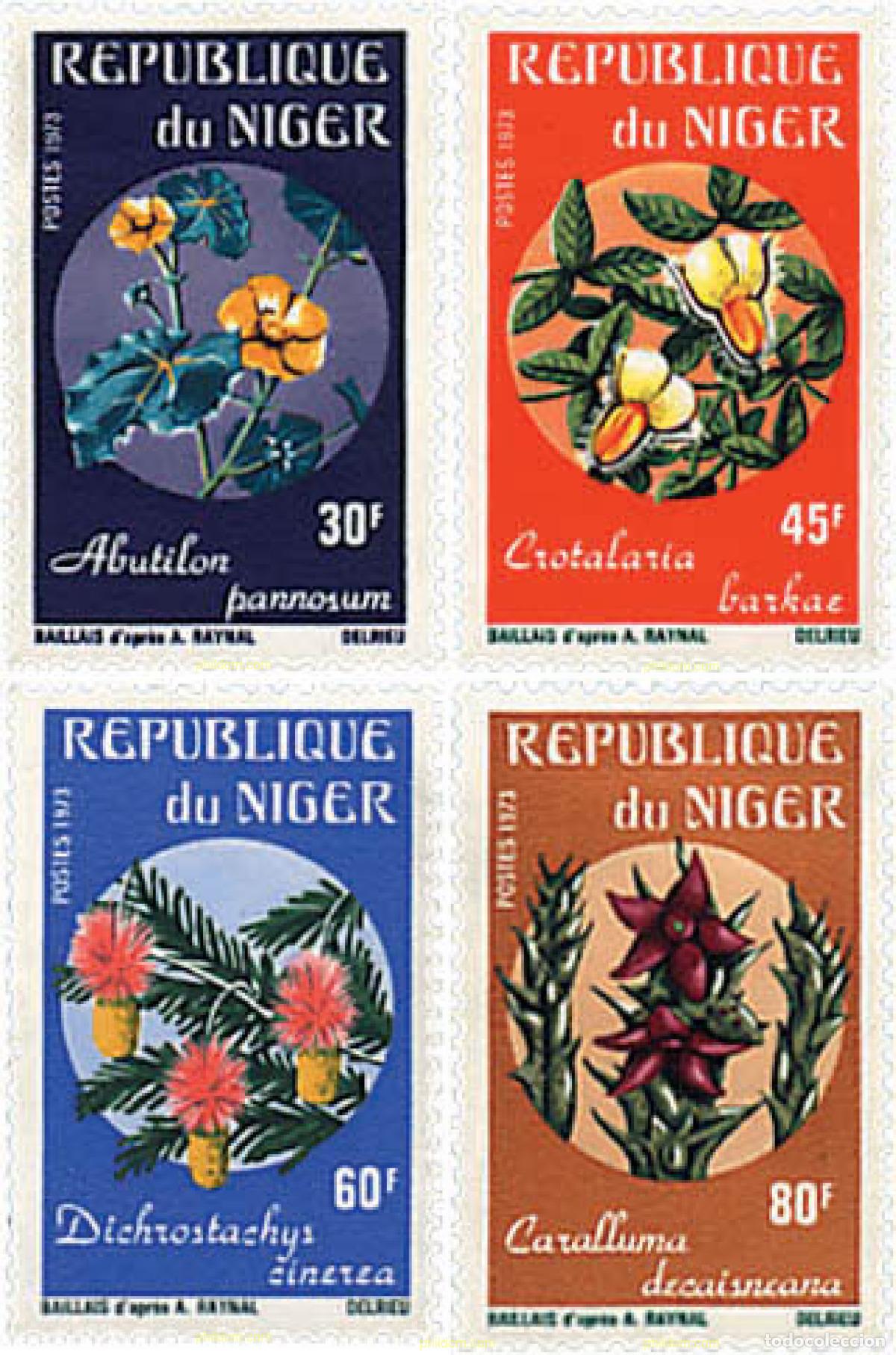 Sellos: 94722 MNH NIGER 1973 FLORES DE AFRICA