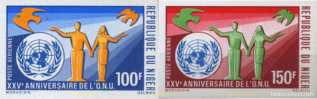 Sellos: 21056 MNH NIGER 1970 25 ANIVERSARIO DE LAS NACIONES UNIDAS