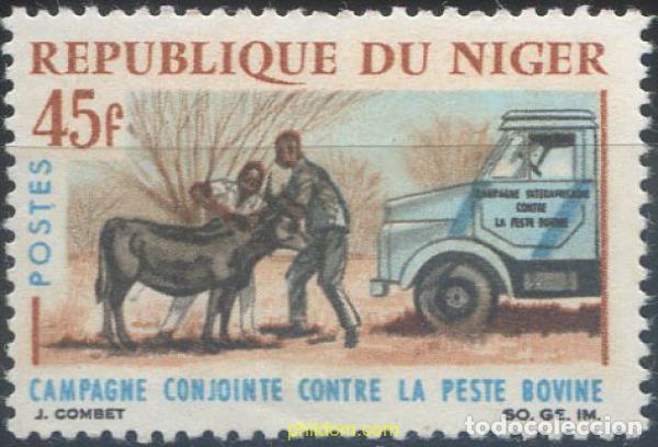Sellos: 44932 MNH NIGER 1966 CAMPA&Ntilde;A CONTRA LA PESTE BOVINA.