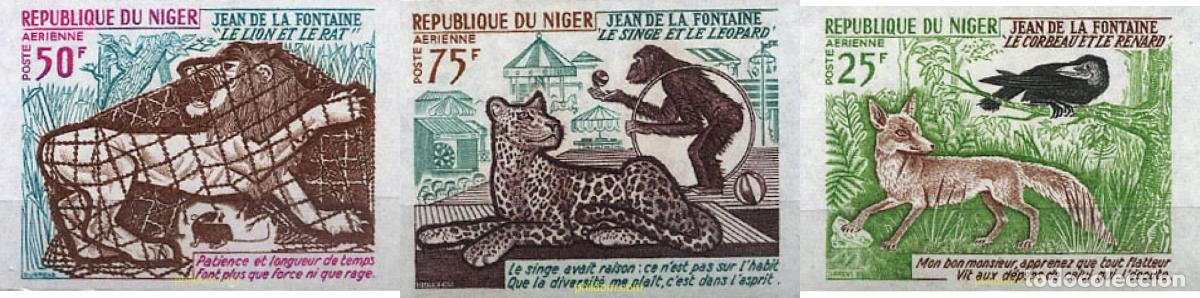 Sellos: 21057 MNH NIGER 1972 FABULA DE JEAN DE LA FONTAINE