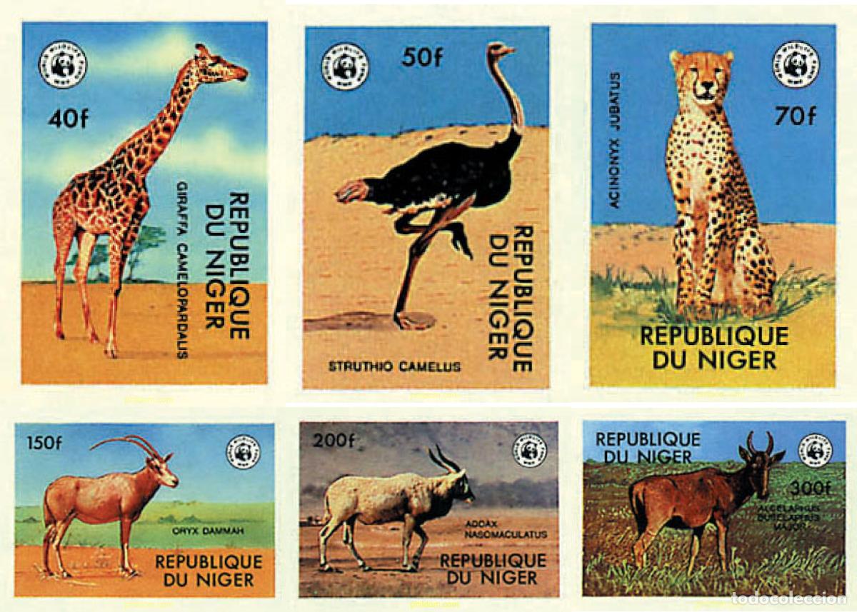 Sellos: 19605 MNH NIGER 1978 FAUNA EN PELIGRO DE EXTINCION