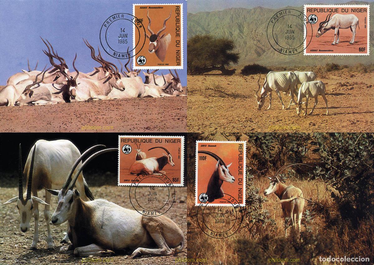 Sellos: 7314 MNH NIGER 1985 ADAX, ORYX BLANCO