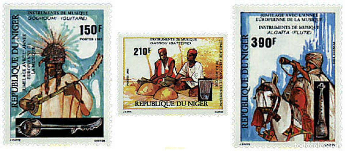 Sellos: 80439 MNH NIGER 1985 A&Ntilde;O EUROPEO DE LA MUSICA