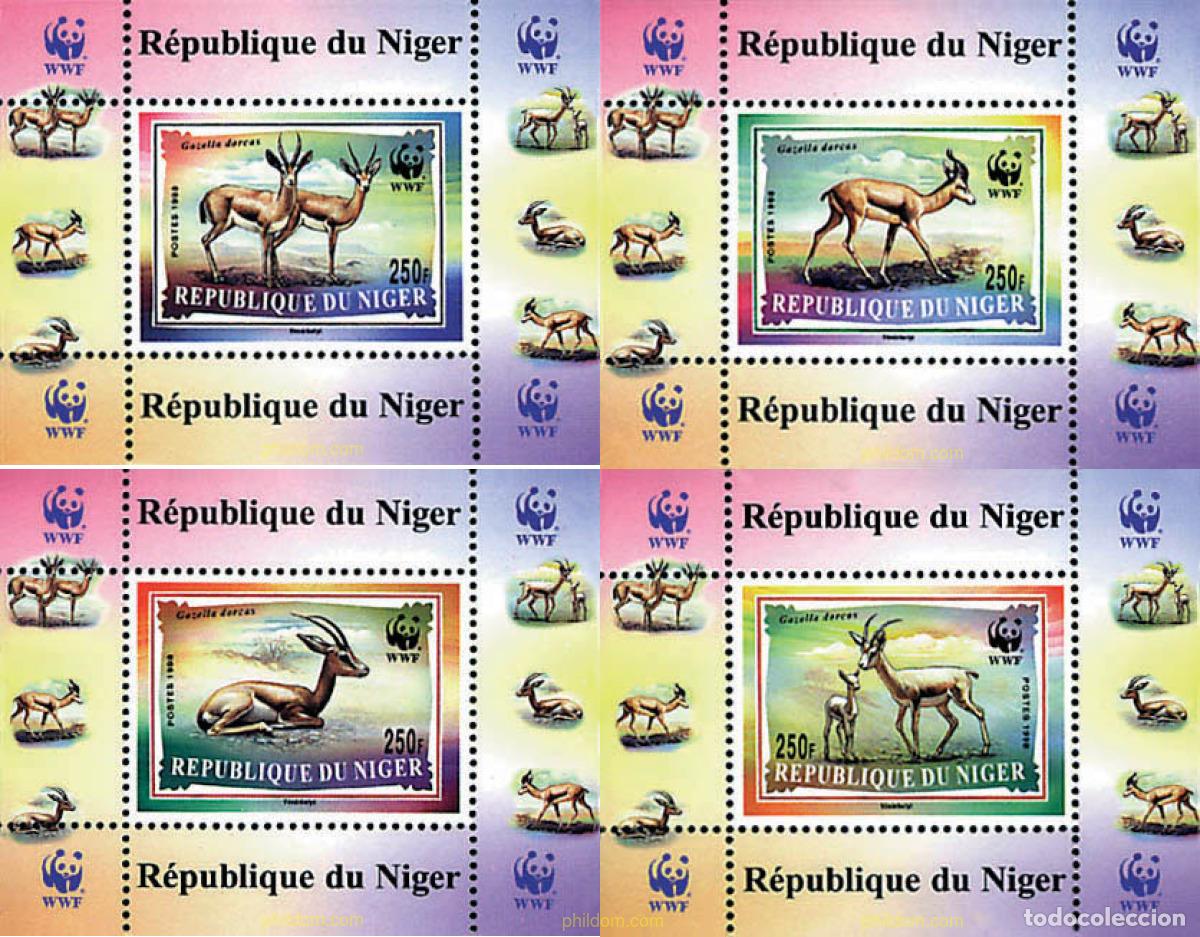 Sellos: 1592 MNH NIGER 1998 GACELA DORCAS