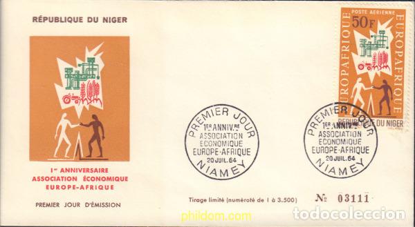 Sellos: 410304 MNH NIGER 1964 ANIVERSARIO DE EUROPAFRICA