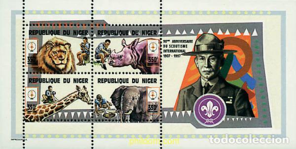 Sellos: 186451 MNH NIGER 1998 90 ANIVERSARIO DEL ESCULTISMO