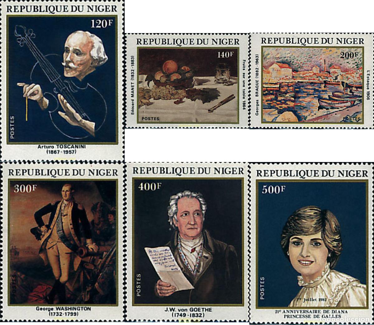 Sellos: 36588 MNH NIGER 1982 ANIVERSARIOS