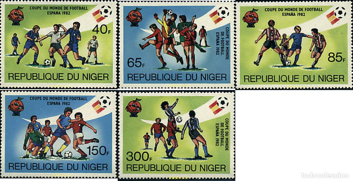 Sellos: 71456 MNH NIGER 1981 COPA DEL MUNDO DE FUTBOL. ESPA&Ntilde;A-82
