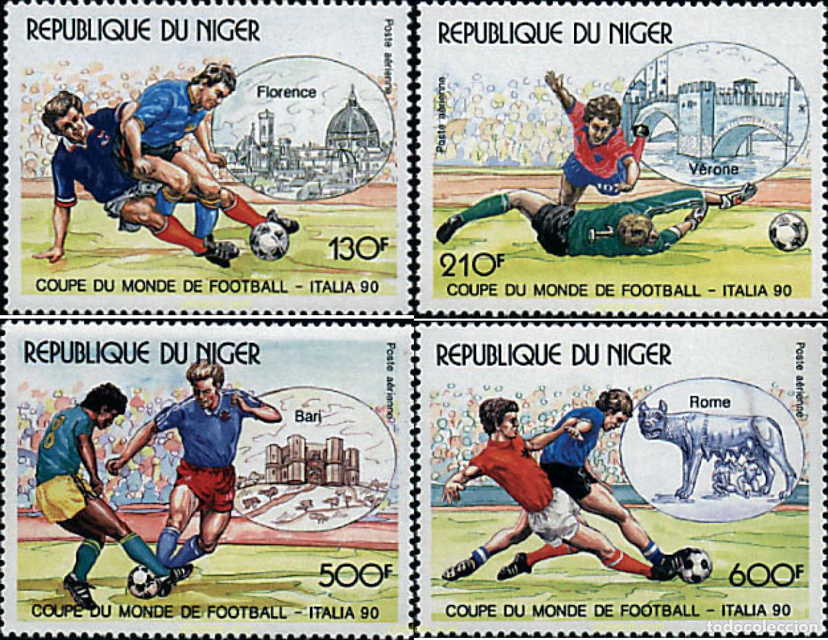Sellos: 71459 MNH NIGER 1990 COPA DEL MUNDO DE FUTBOL. ITALIA-90