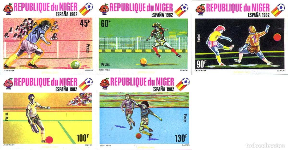 Sellos: 104367 MNH NIGER 1980 COPA DEL MUNDO DE FUTBOL. ESPA&Ntilde;A-82