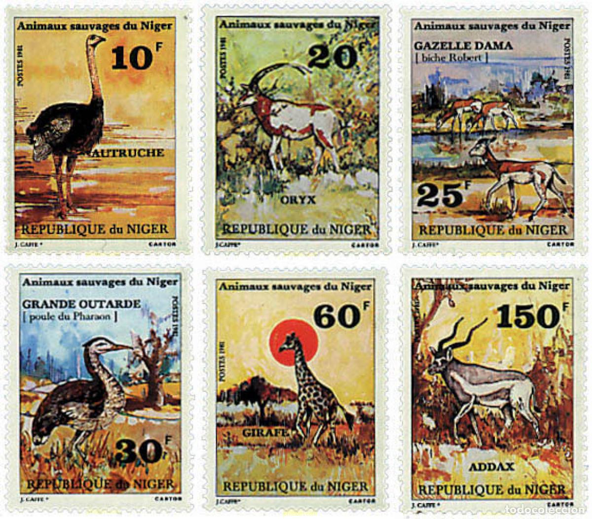 Sellos: 34322 MNH NIGER 1981 FAUNA SALVAJE