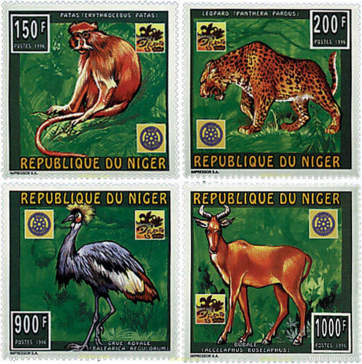Sellos: 56636 MNH NIGER 1996 90 ANIVERSARIO DEL ROTARY CLUB INTERNACIONAL