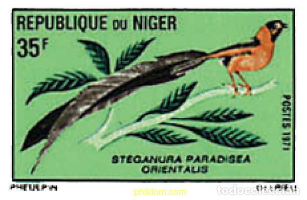 Selos: 21130 MNH NIGER 1971 PAJARO
