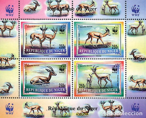 Briefmarken: 4237 MNH NIGER 1998 GACELA DORCAS