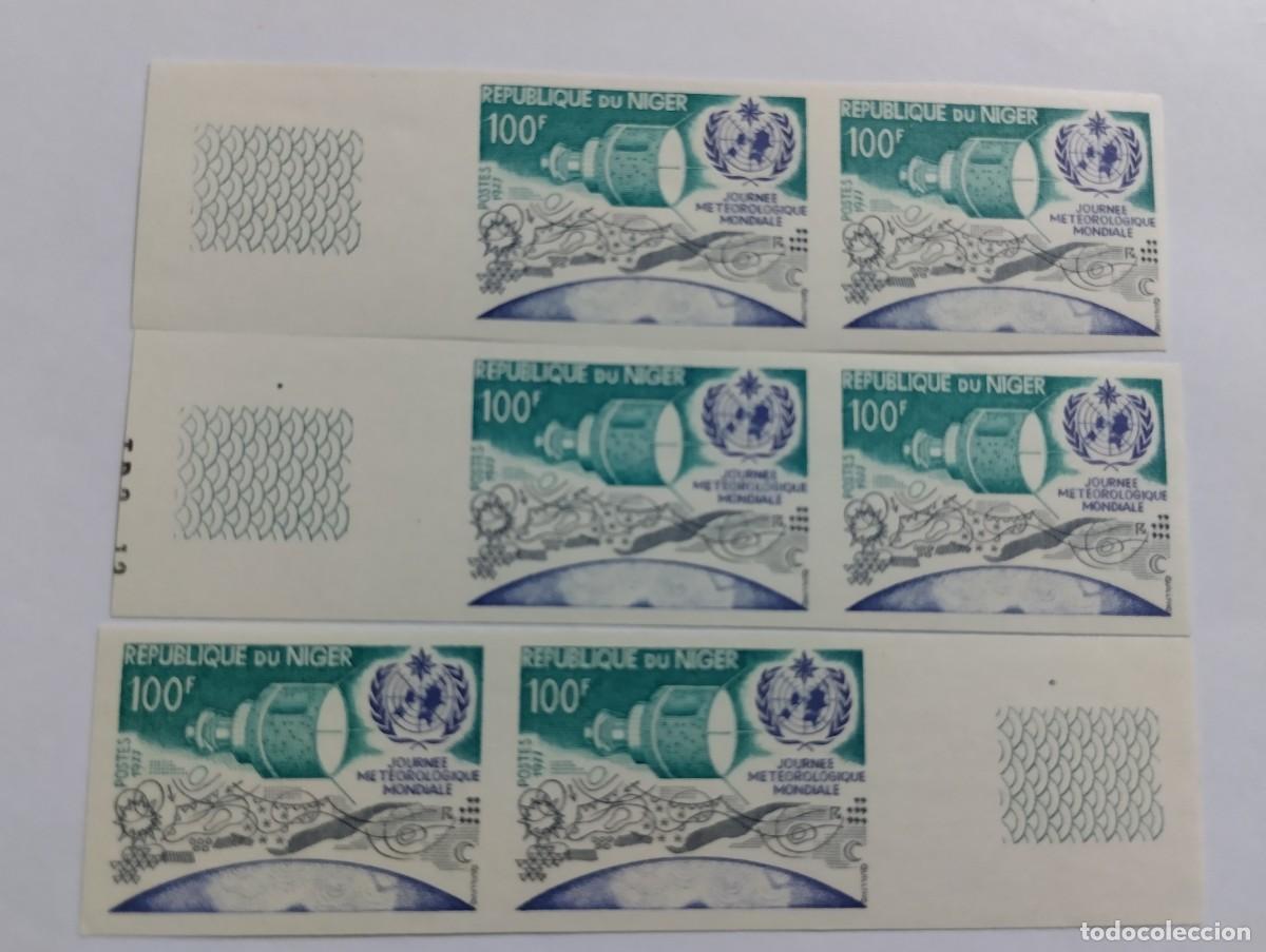 Sellos: REP&Uacute;BLICA DEL NIGER, A&Ntilde;O 1977, 6 SERIES COMPLETAS, YVERT 398**MNH. JORNADA DE LA METEROLOG&Iacute;A MUNDIAL