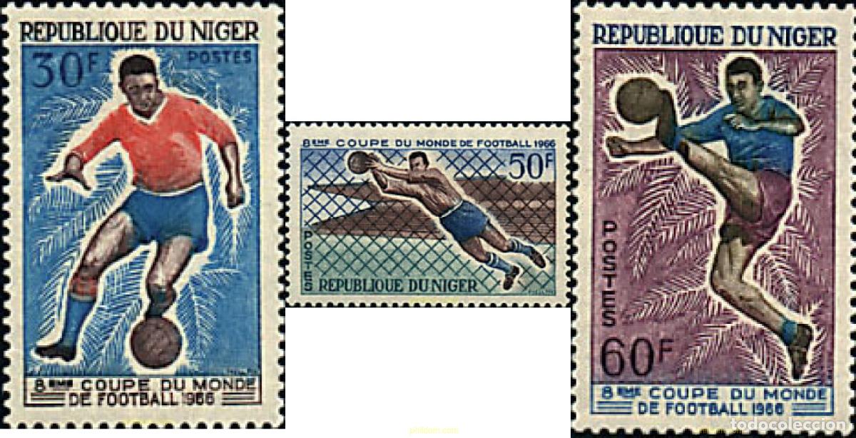 Sellos: 281256 HINGED NIGER 1966 COPA DEL MUNDO DE FUTBOL. INGLATERRA-66