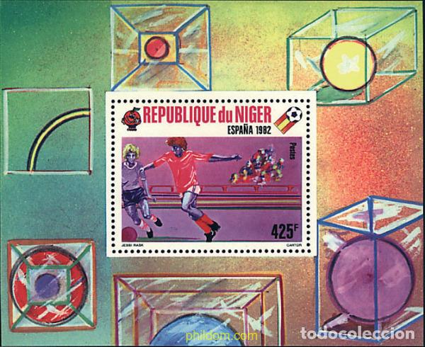 Sellos: 69853 MNH NIGER 1980 COPA DEL MUNDO DE FUTBOL. ESPA&Ntilde;A-82