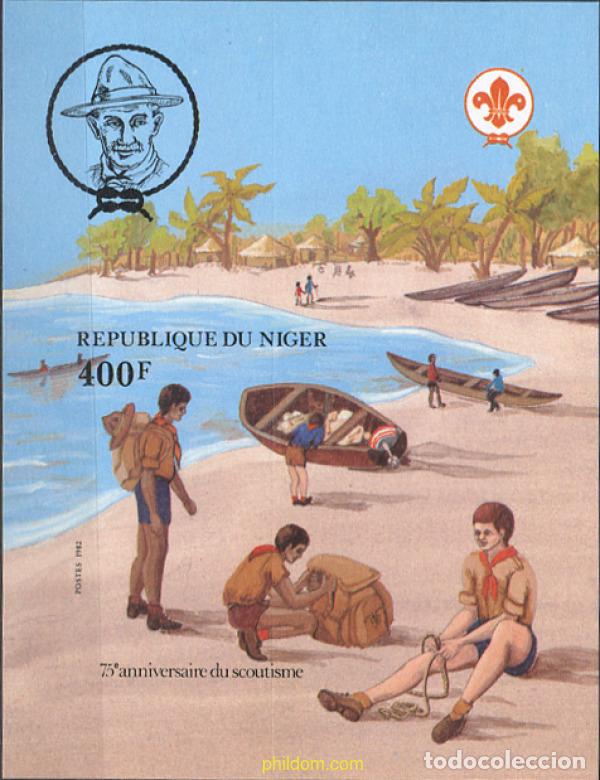 Sellos: 265996 MNH NIGER 1982 75 ANIVERSARIO DEL ESCULTISMO