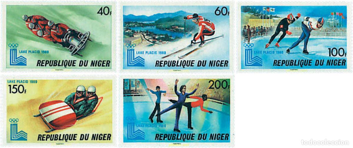 Sellos: 71457 MNH NIGER 1979 13 JUEGOS OLIMPICOS INVIERNO LAKE PLACID 1980