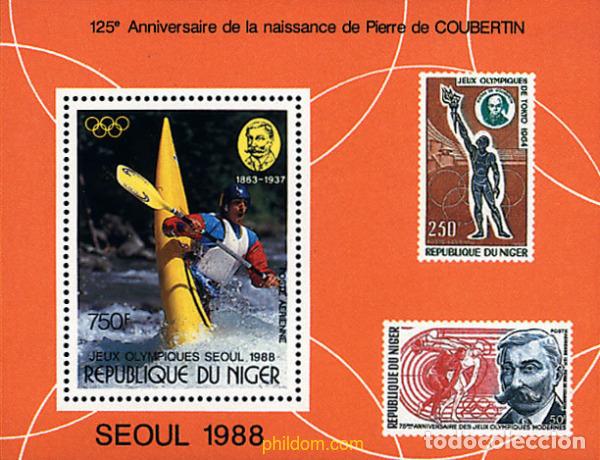 Sellos: 68849 MNH NIGER 1988 24 JUEGOS OLIMPICOS VERANO SEUL 1988