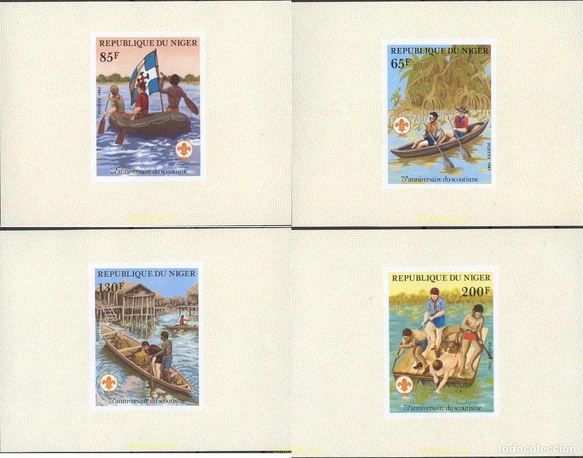 Sellos: 265401 MNH NIGER 1982 75 ANIVERSARIO DEL ESCULTISMO