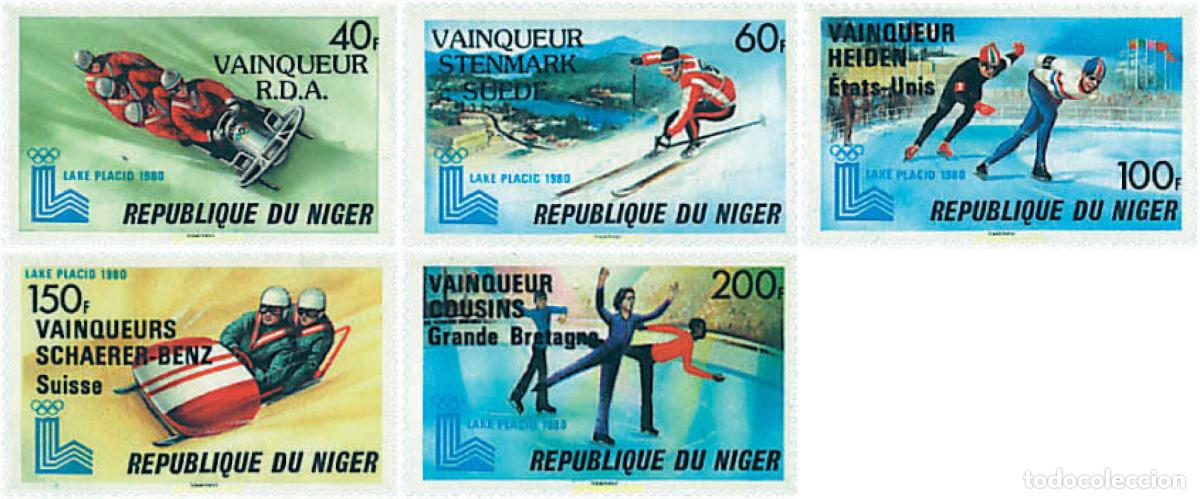 Sellos: 72460 MNH NIGER 1980 MEDALLISTAS DE LOS 13 JUEGOS OLIMPICOS DE INVIERNO. LAKE PLACID 1980
