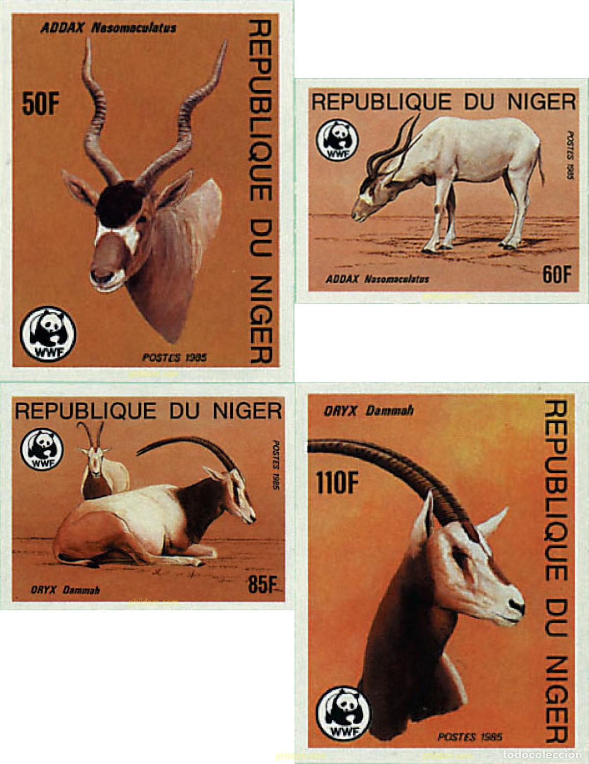 Sellos: 14962 MNH NIGER 1985 ADAX, ORYX BLANCO