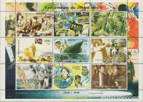 Sellos: 566830 USED NIGER 1998 ACONTECIMIENTOS DEL SIGLO XX (1910-1919)