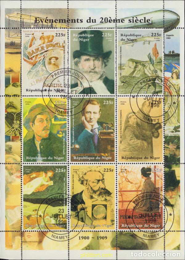 Sellos: 566834 USED NIGER 1998 ACONTECIMIENTOS DEL SIGLO XX (1900-1909)