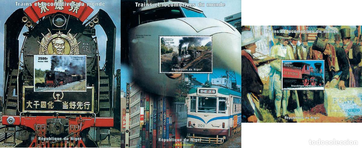 Sellos: 61314 MNH NIGER 1998 TRENES Y LOCOMOTORAS DEL MUNDO