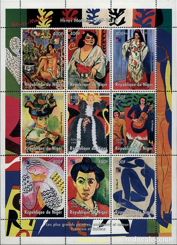 Sellos: 245334 MNH NIGER 1998 HENRI MATISSE