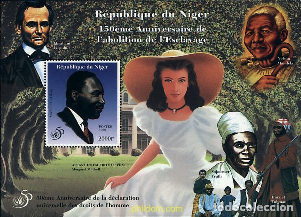 Sellos: 205270 MNH NIGER 1998 50 ANIVERSARIO DE LA DECLARACION EUROPEA DE LOS DERECHOS HUMANOS