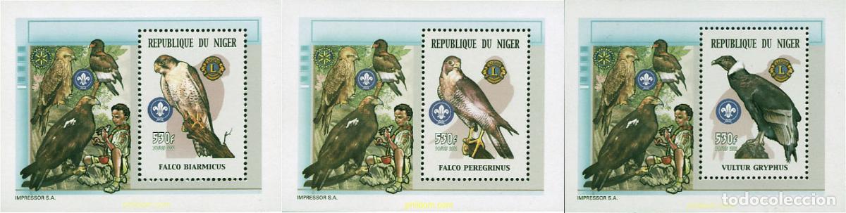 Sellos: 1551 MNH NIGER 2002 AVES