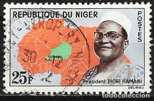 Sellos: Niger 1962 - Mi 29 - YT 118 - Presidente Diori Hamani