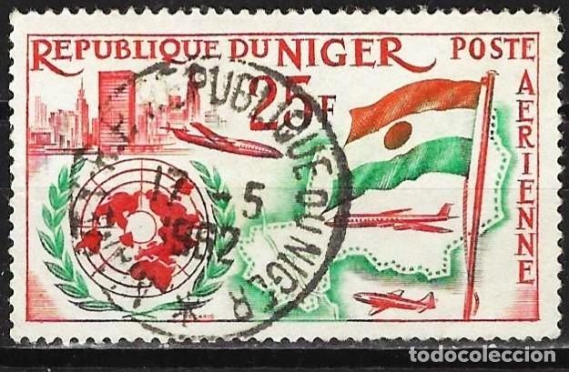 Sellos: Niger 1961 - Mi 18 - YT A19 - Admisi&oacute;n en la O.N.U. ( A&eacute;reo )