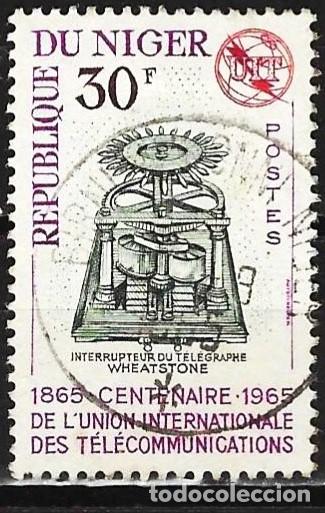 Sellos: Niger 1965 - Mi 100 - YT 163 - Interruptor del tel&eacute;grafo de Wheatstone