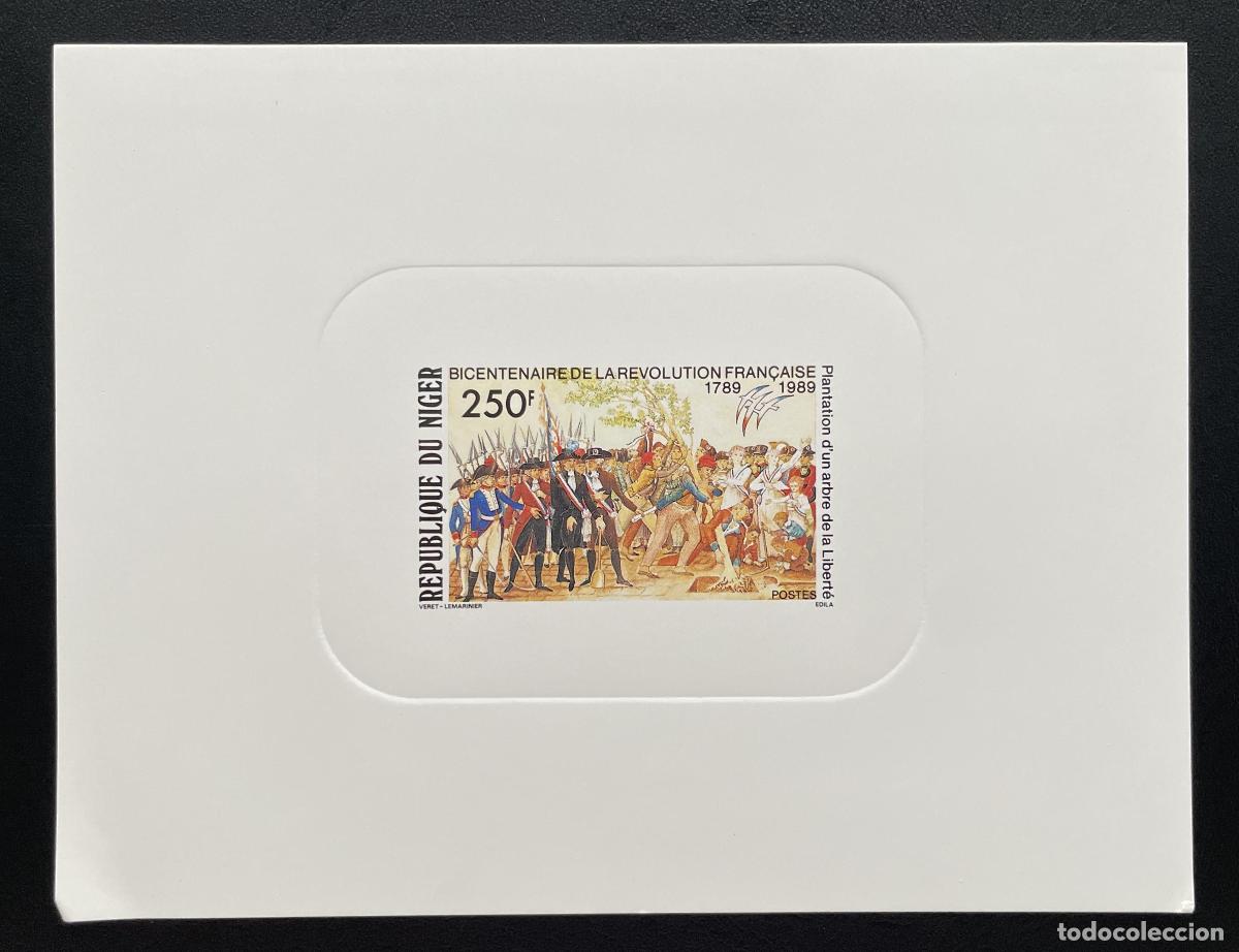 Sellos: N&iacute;ger 1989 Mi. 1065 evento de lujo Bicentenario la Revoluci&oacute;n Francesa