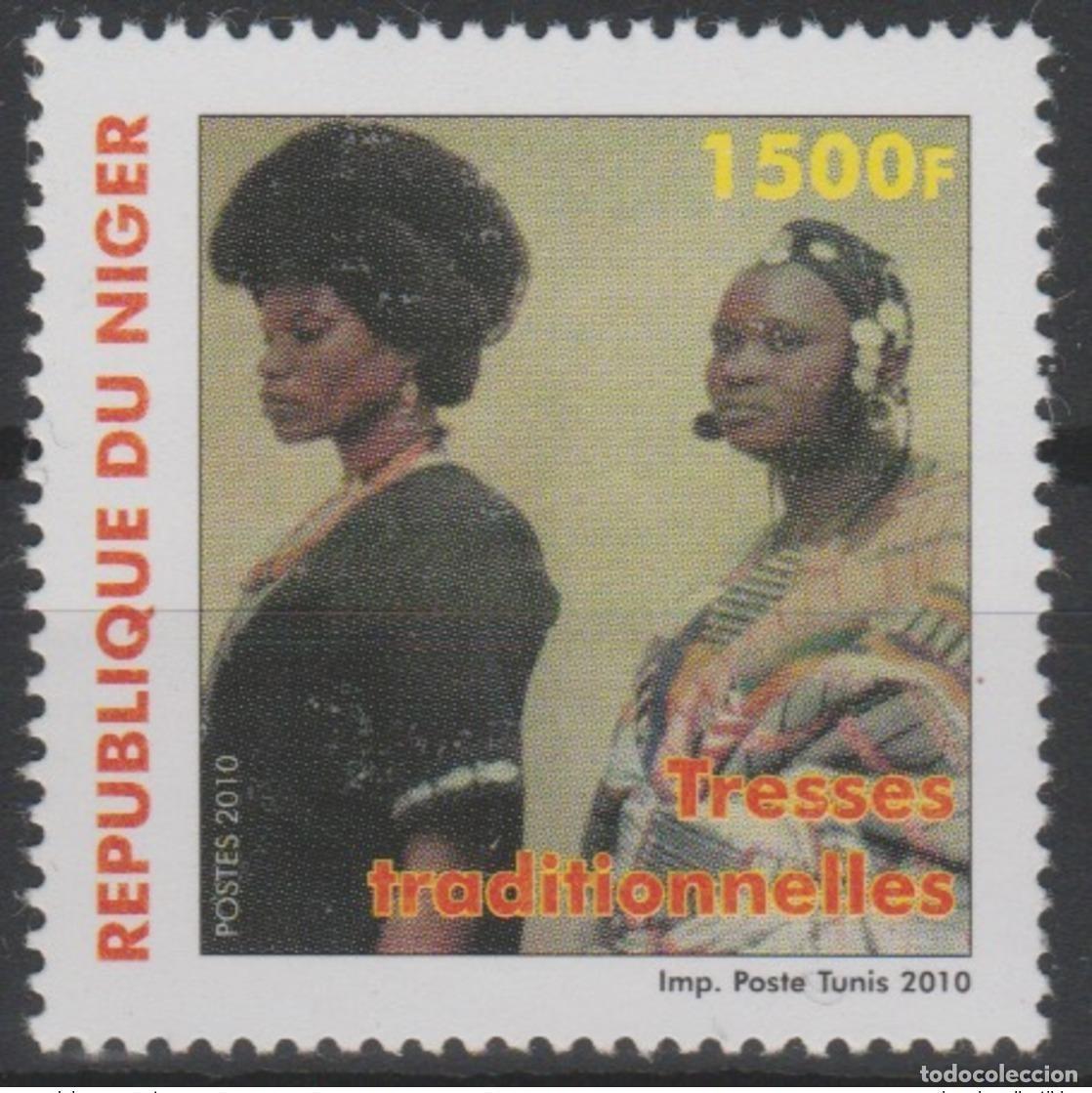 Sellos: N&iacute;ger 2010 mayo 2014 Trenzas tradicionales MNH 1 val.