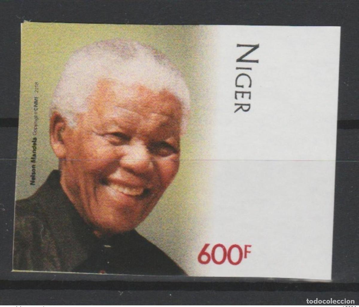 Sellos: N&iacute;ger mayo de 2018.? IMPERF ND Stamp edici&oacute;n conjunta PAN 100 a&ntilde;os Nelson Mandela.