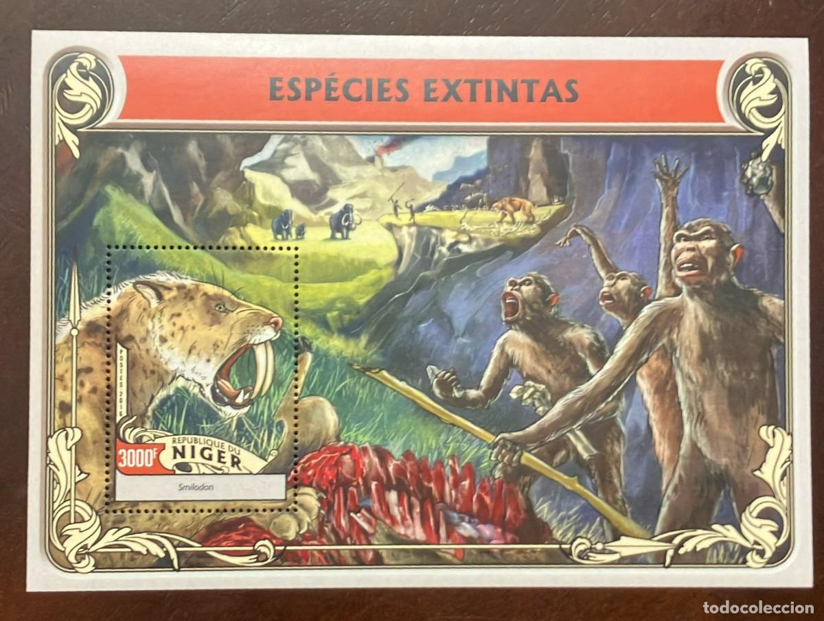 Sellos: TS) 2016 NIGER, SOUVENIR SHEET,THE EXTINCT SPECIES SERIES.