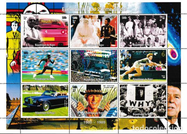Sellos: 605578 MNH NIGER 1998 EVENTOS DEL SIGLOE XX