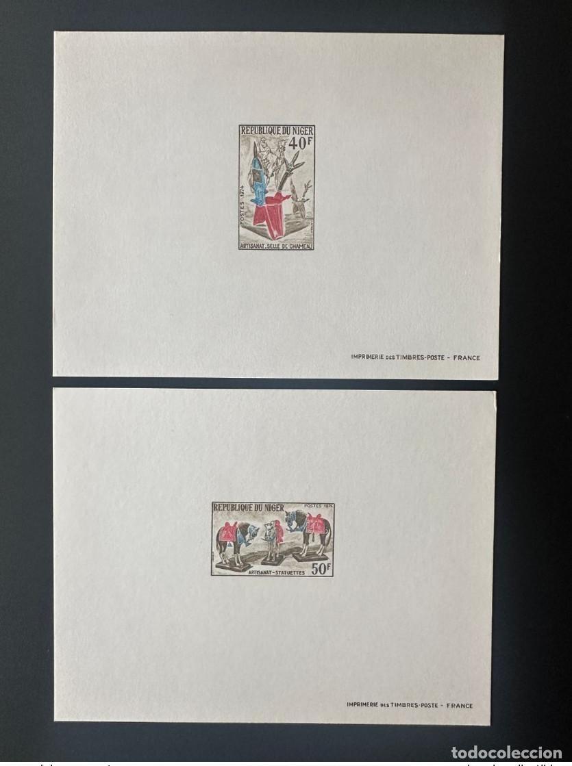 Sellos: Sill&iacute;n Niger 1974 Mi. 437 - 438 hecho a prueba de lujo para manualidades camello