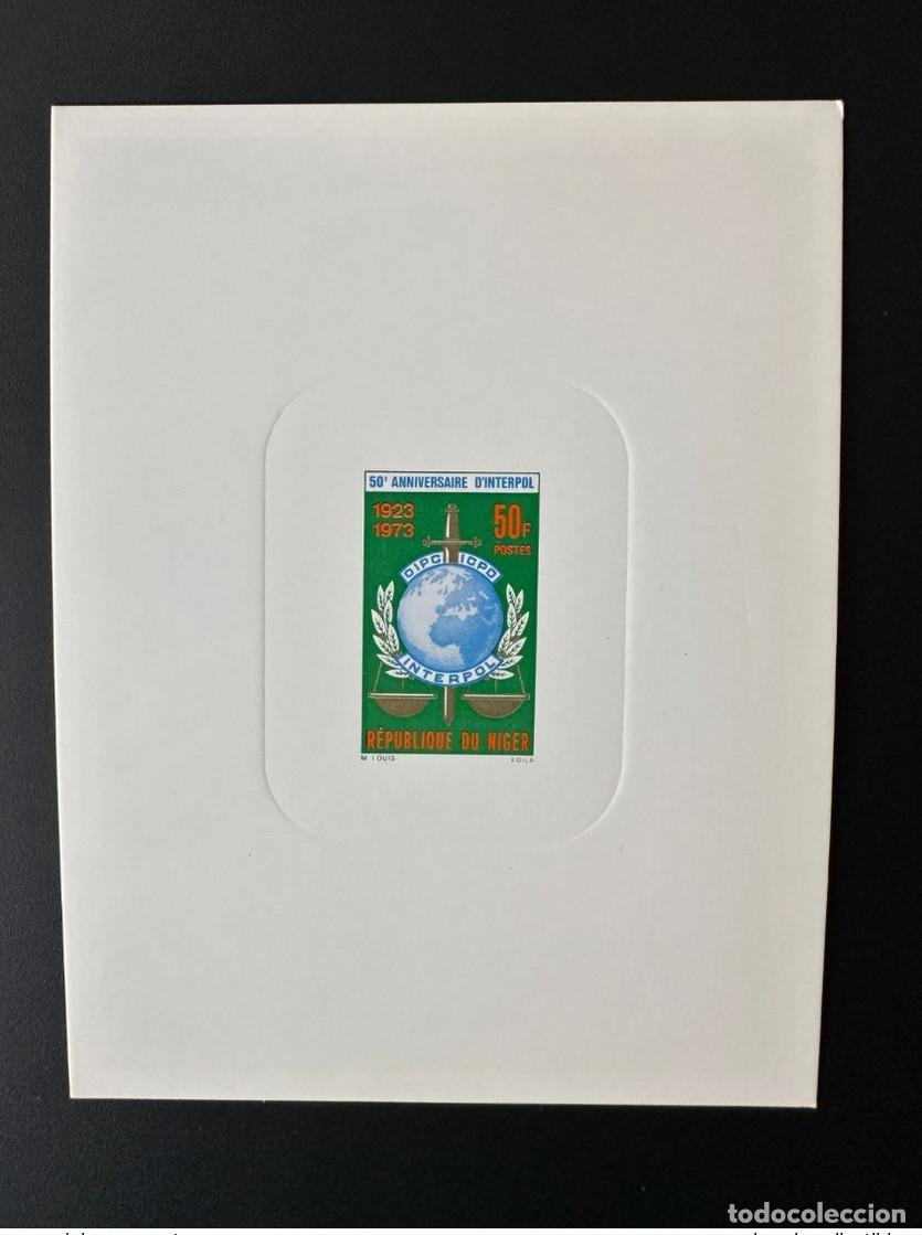 Sellos: N&iacute;ger 1973 Mi. 369 Evento de lujo OIPC ICPO Interpol 1923 50 aniversario